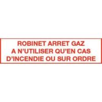 image ETI. ROBINET ARRET GAZ UTIL SUR ORDRE 200X100 10P