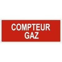 image ETIQUETTE COMPTEUR GAZ 200X100 10P