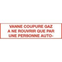 image ETI. VANNE COUPURE GAZ QUE PAR PERS. AUTO 200X100